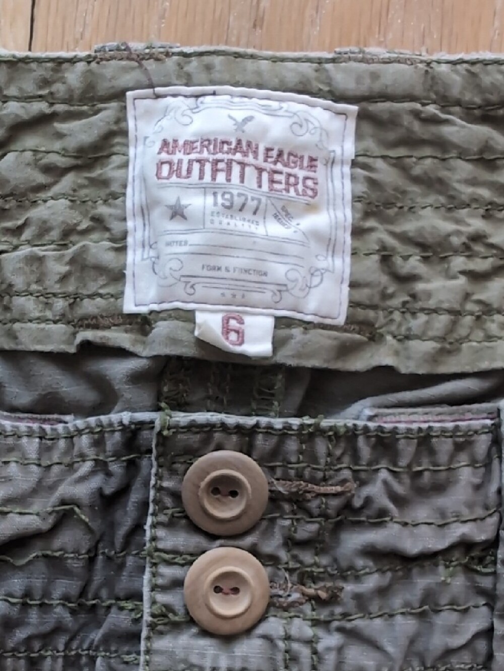 Camo Olive Green Cargo Mini Skirt - Picture 5 of 5